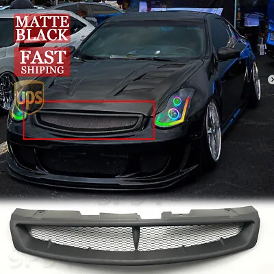 For Infiniti G35 2DR Coupe 03-2007 Matte JDM Sport Style Front Hood Mesh Grille • $59.99