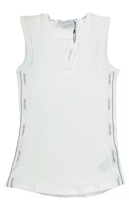 Calvin Klein Ladies Rib Vest /Tank Top -White • £19.99