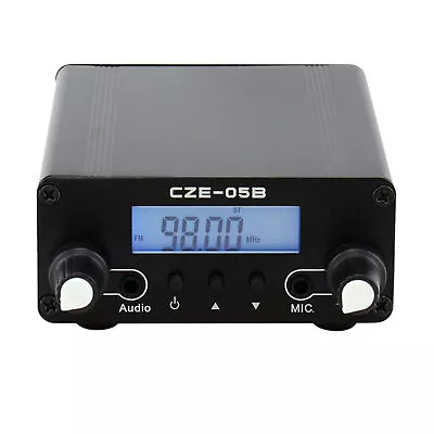 FM Transmitter Church 0.5W Mini Radio Stereo Station Black W/ Antenna CZE05B BQ • $75.99