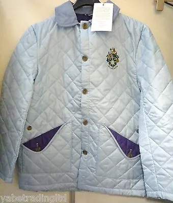 Sky Blue Jack Orton Womens Jacket Diamond Quilted Contrast Coat Small • £19.99