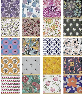 Ambesonne Flower Design Microfiber Fabric By The Yard For Arts And Crafts • $129.99