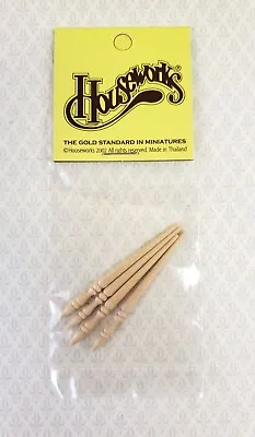$4.99 • Buy Dollhouse Miniature Spindles Furniture Legs Or Posts Wood 4 Pieces 1:12 Scale 2 