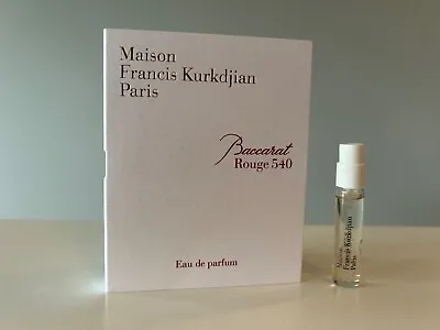 Maison Francis Kurkdjian BACCARAT ROUGE 540 EDP Vial Spray 2ml / 0.06 Sample New • $16.95