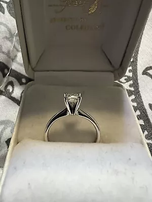 14k White Gold Princess Cut Diamond Engagement Ring .40CT • $1600