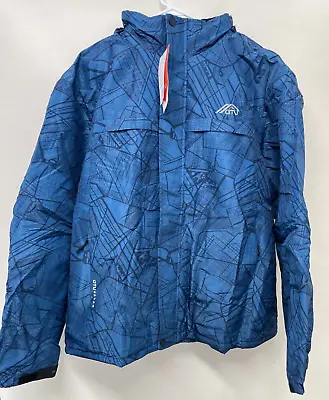 OTU Mens XL Waterproof Ski Jacket A-Dark Blue City Snowboarding Snow Coat 589-AB • $35.95