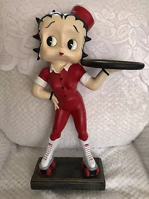 BETTY BOOP SKATE GIRL Roller Skating Serving Statue Doll 18.5” Tall • $300