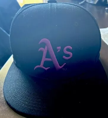 Oakland A's Athletics Black Melonwear Snapback Hat Progress Pride Flag SGA Cap • $10