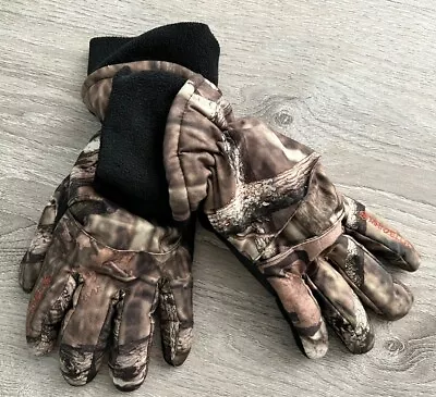 Manzella Men's Insulated Hunt Tricot Gloves Warmest Mossy Oak Camo L/XL • $9.95