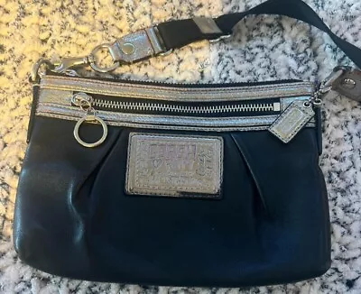 Coach Poppy Black And Silver Handbag  • $59.99