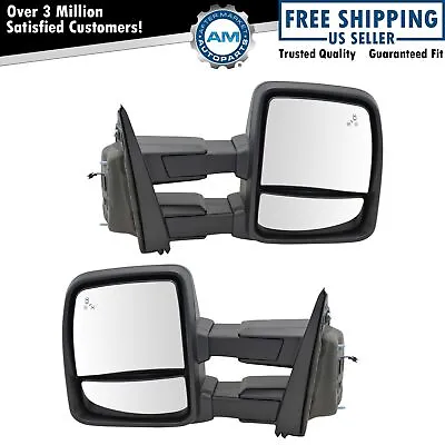 Mirror Tow Heat Signal Blind Upgrade Power Fold Spot Marker Puddle Pair For F150 • $510.42