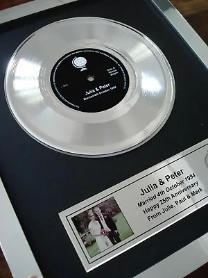 £129.99 • Buy Your Own Personalised Gold Platinum / Silver Disc Single Record Lp Presentation