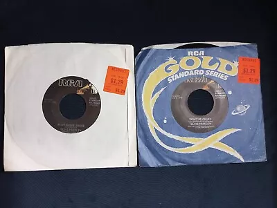 ELVIS PRESLEY - Blue Suede Shoes/Tutti Frutti + Hound Dog/Don't Be Cruel 45's • $9.75