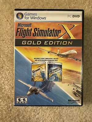 Microsoft Flight Simulator X Gold Edition PC DVD Games For Windows • $40