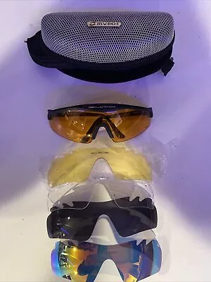 Smith Optics W/ Rivbos Interchangeable Lenses Sunglasses & Case Exc Condition ! • $109