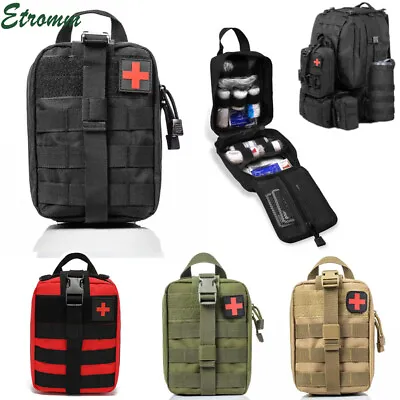 Tactical First Aid Kit Medical Molle Rip Away EMT IFAK Survival Pouch Bag • $12.95