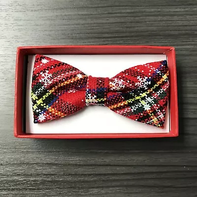 $7.99 • Buy Christmas Plaid Bow Tie Baby Toddler Boys Girl Children Infant Formal Adjustable