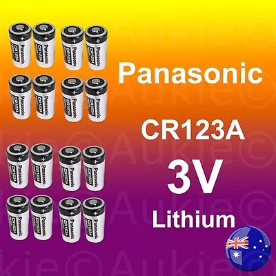 16 X Panasonic 3V CR123A CR17345 Non Rechargeable Battery Netgear Arlo Camera • $45