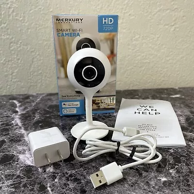 Merkury Innovations Smart WiFi Camera 720P 2-Way Voice Motion Sensor Live View • $20