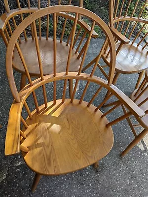 (1) One Vintage 1984 Hardwood Nichols & Stone Windsor Arm Chair (4 Available) • $109