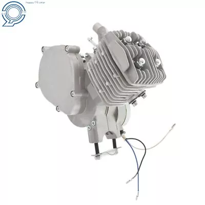 Silver 80cc 2 Stroke Gas Engine Motor For Motorized Motorised Bicycle Bike Cycle • $61.47