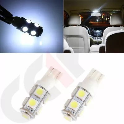 2pcs Bulb New 9-SMD 5050 T10 168 194 W5W LED Car Interior Map Light White DC 12V • $7.15