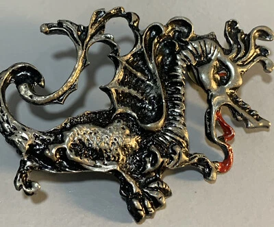 $4.99 • Buy Dragon Biker Pin Lapel Hat Motorcycle Collectible Harley Davidson