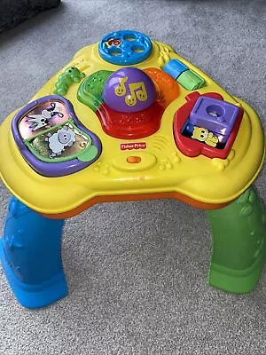 Fisher Price Brilliant Basics Light&Sound Activity Table Excellent Condition • £9.99