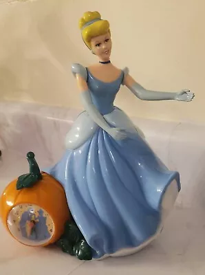 $31 • Buy Vintage 90s Fantasma Walt Disney Cinderella Musical Alarm Clock *WORKS*