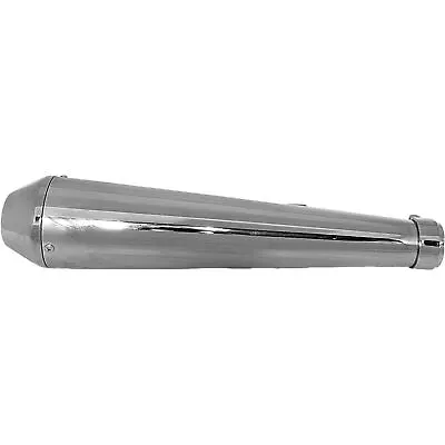 2FastMoto Chrome 17  Shorty Reverse Cone Megaphone Exhaust Muffler 80-84030 • $72