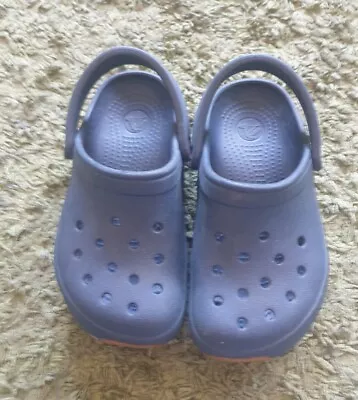 Crocs Navy Slip Ons Size 8-9 Infants • £3