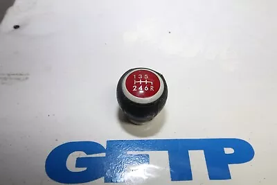 04-21 Subaru Wrx Sti Oem Red Shift Knob 6 Speed Transmission Six Leather Shifter • $40.05