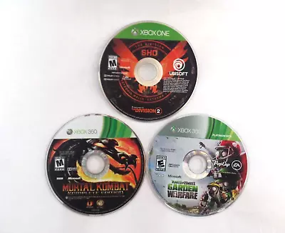 Mortal Kombat Garden Warfare The Division Xbox 360 • $14.99