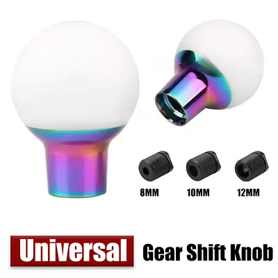 Universal Acrylic Aluminum Alloy Car MT Manual Gear Ball Shift Knob Shifter • $24.50