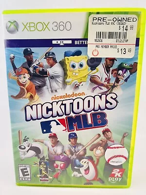 NICKTOONS MLB Xbox 360 2011 CIB 2K Complete • $14.99