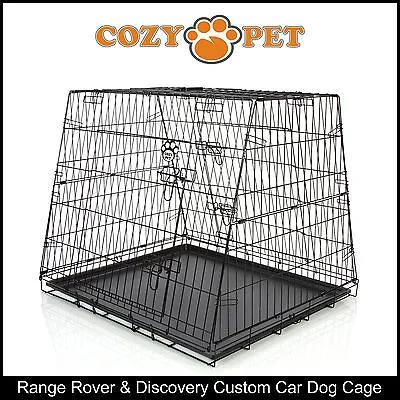 Car Dog Cage Range Rover & Discovery By Cozy Pet Puppy Crate Travel Cage CDC08 • £59.99