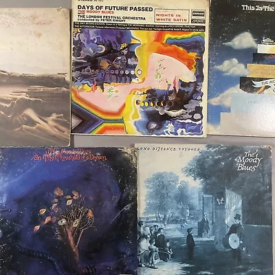 The Moody Blues Lot Of 5 - On The Threshold Of A Dream (LP Album ARP) (Deram) • $15