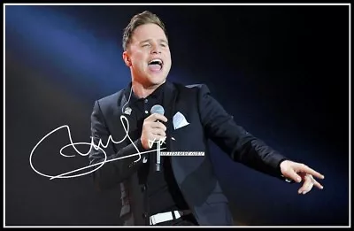 Olly Murs Autographed Cotton Canvas Image. Limited Edition (OM-3) Z • £9.59