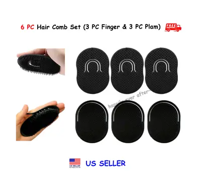 6 PC Pocket Comb - Man's Hair Palm Comb Scalp Massage Hair Comb Finger Comb • $8.99