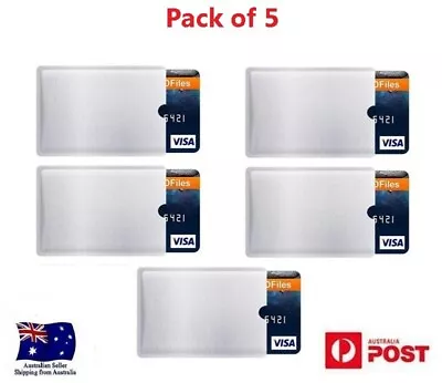 $1.99 • Buy 5 X RFID Blocking Sleeve Credit Card ID Anti Scan Protector Case
