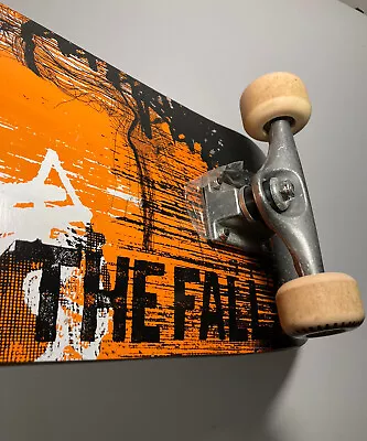 Vintage Complete MONGOOSE Wooden Skateboard 31  Model: The Fall Graphic Used • $52.99