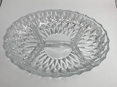 VINTAGE Royal Warwick Serving Dish RELISH Candy Nuts 4 SECTIONS 11”L; 8”W • $22.80