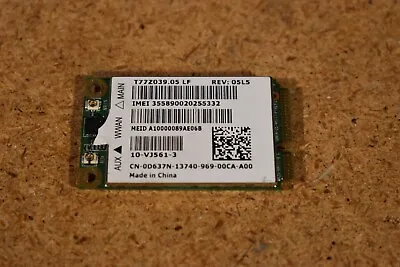 Original Dell CN-0D637N / D637N Wireless 3G EVDO HSPA WWAN Mini PCI-E Card • $6.95
