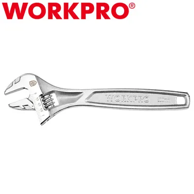 WORKPRO 8  Adjustable Wrench 3/4  Jaw Crescent Wrench Steel Mirror Polished NEW • $16.99