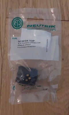 Neutrik XLR 3-pin Female Chassis Socket NC3FDX-TOP IP65 • £4.99