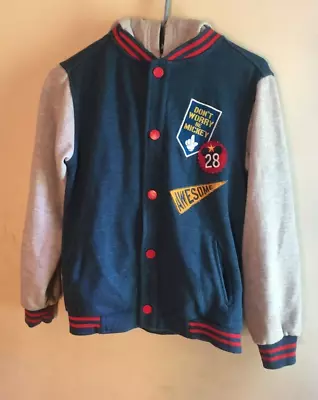 Disney Store Mickey Mouse Hooded Button Up Jacket Size 7/8 • $7.50