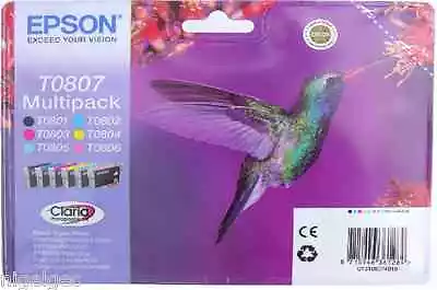 £69.77 • Buy Epson T0807 ORIGINAL FOR R265 R285 R360 RX560 RX585 