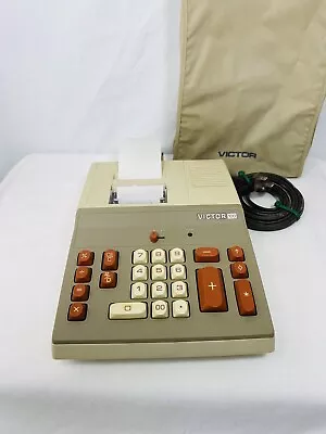 VINTAGE Victor 100  Electric Adding Machine Printing Calculator TESTED & WORKS • $29.99