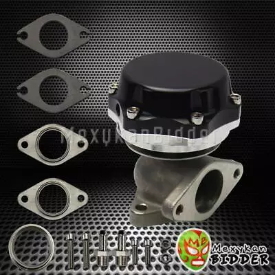 Universal 35mm/38mm 2 Bolt Flange Turbo Boost Manifold External Wastegate Black • $66.64