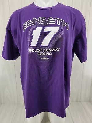 NASCAR 17 Matt Kenseth T Shirt Mens Size 2XL Purple Roush Fenway Racing • $9.99