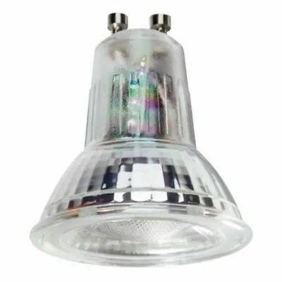 Megaman 142220E Dimmable LED GU10 Bulb / Lamp 4.7 Watt 2800K Warm White Glass • £7.60
